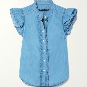 Veronica Beard chambray top, size M, EUC